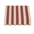 thumbnail image 3 of Awntech 3.38 Ft San Francisco Closed-Sided Fixed Awning Canopy (40.5in x 16in x 30in), Burgundy/Tan Stripe, 3 of 4