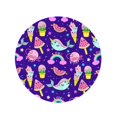 thumbnail image 2 of KDAGR 60 inch Round Beach Towel Blanket Abstract Ice Cream Pattern for Girls Boys Creative Cute Travel Circle Circular Towels Mat Tapestry Beach Throw, 2 of 2