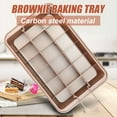 thumbnail image 5 of Baking Grid Brownie Pan with All-Edge Divider Grid – Rectangular Nonstick Cake Mold, Apricot Pink, Shipped from Local Warehouse, 5 of 6