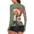 thumbnail image 3 of Gorillaz Women's Sunscreen Shirt Long Sleeve Workout Tops Crewneck Soft Comfy Tees Casual T-Shirt L, 3 of 7