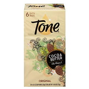 Tone Soap Bar Cocoa Butter, Original, 4.25-Ounce Bars, 6 Bars Per Pack (2 Packs)