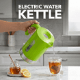 thumbnail image 3 of OVENTE 1.8L Electric Kettle, 1500W Fast Boiling Heater for Coffee or Tea, BPA Free, Easy to Fill Lid, Water Level Window, Auto Shut-Off, Boil-Dry Protection and Removable Filter, Green KP413G, 3 of 8