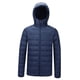 thumbnail image 5 of Chaqueta de plumón de Pato Ultraligera de invierno para hombre Sunnimix con capucha Azul Oscuro L, 5 of 8