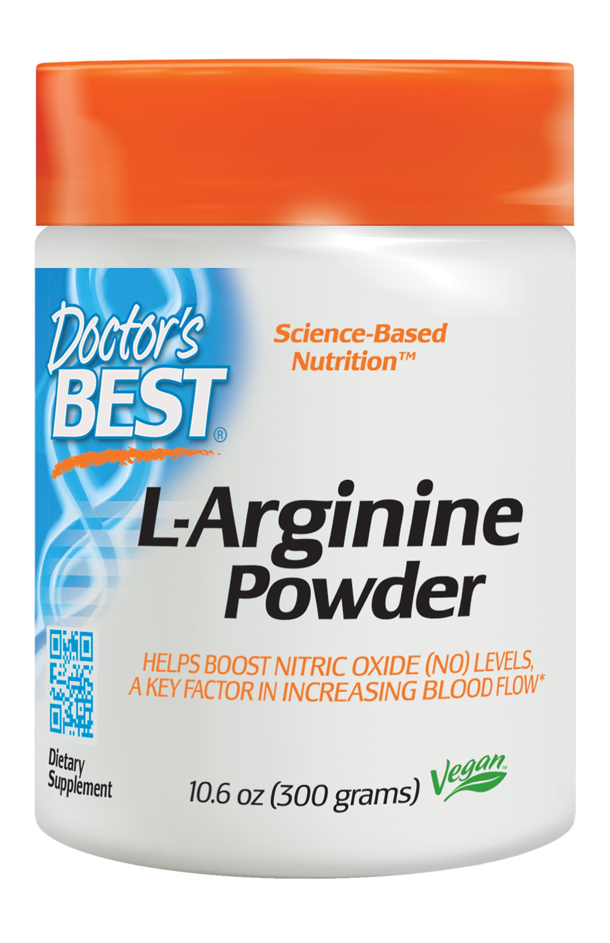 Doctor S Best L Arginine Powder Non Gmo Vegan Gluten Free Soy Free Helps Promote Muscle Growth 300 Grams Walmart Com Walmart Com