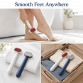 thumbnail image 5 of Double-Sided Foot Scraper for Callus Removal – Stainless Steel Foot File Rasp, Arc-Shaped Dead Skin Remover for Cracked Heels & Corns, Ergonomic Anti-Slip Handle, Safe Pedicure Tool, 5 of 7