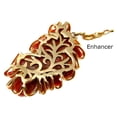 thumbnail image 5 of Genuine natural carved red coral pendant enhancer solid 14k yellow gold, 5 of 6