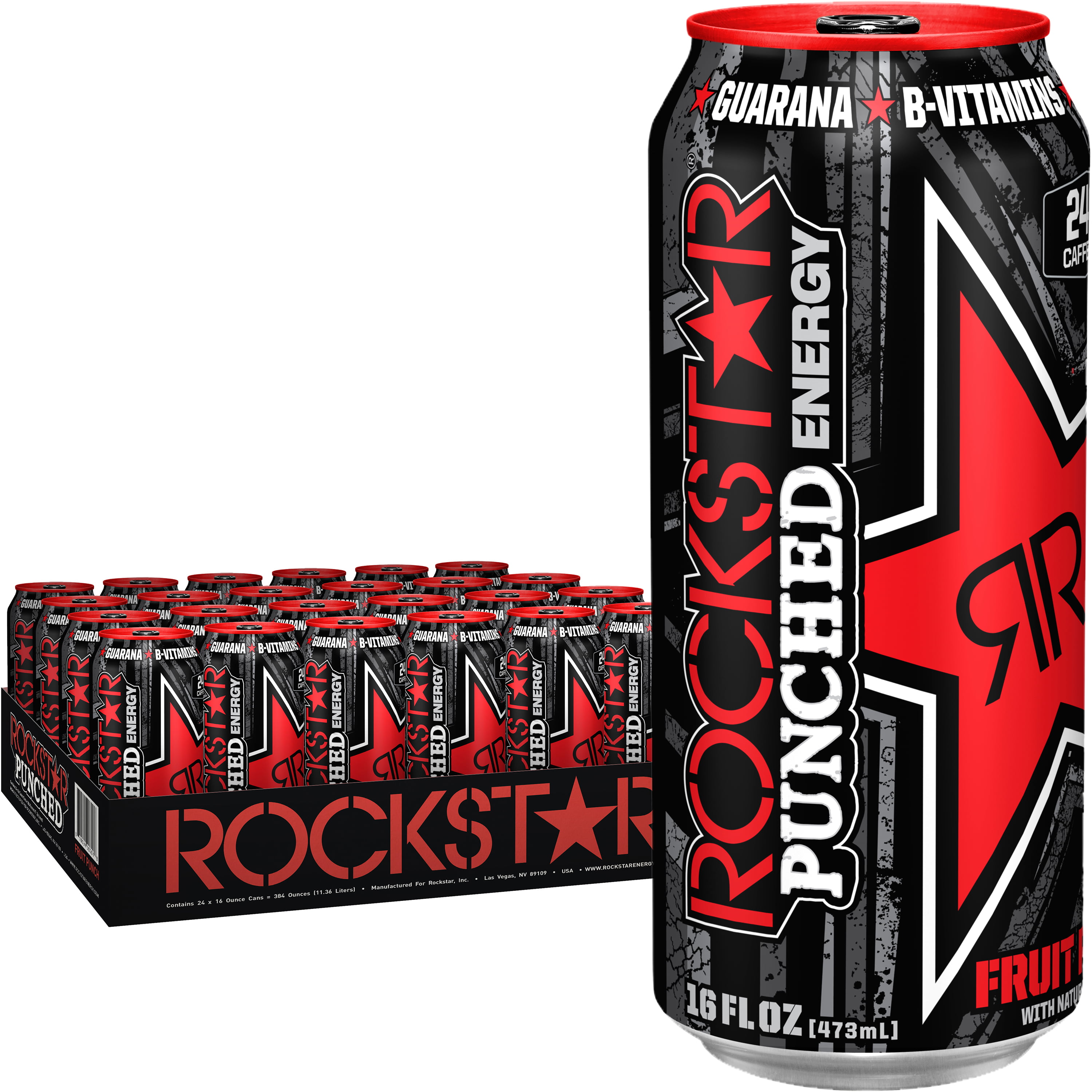 (24 Cans) Rockstar Punched Energy Drink, 16 fl oz ...