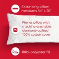 thumbnail image 5 of Sunbeam Cotton Heated Body Pillow w/ 3 Heat Settings & Auto Shutoff, White, 5 of 7
