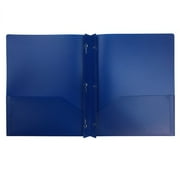 3-Prong Poly Portfolio Folder, 10pk, Blue