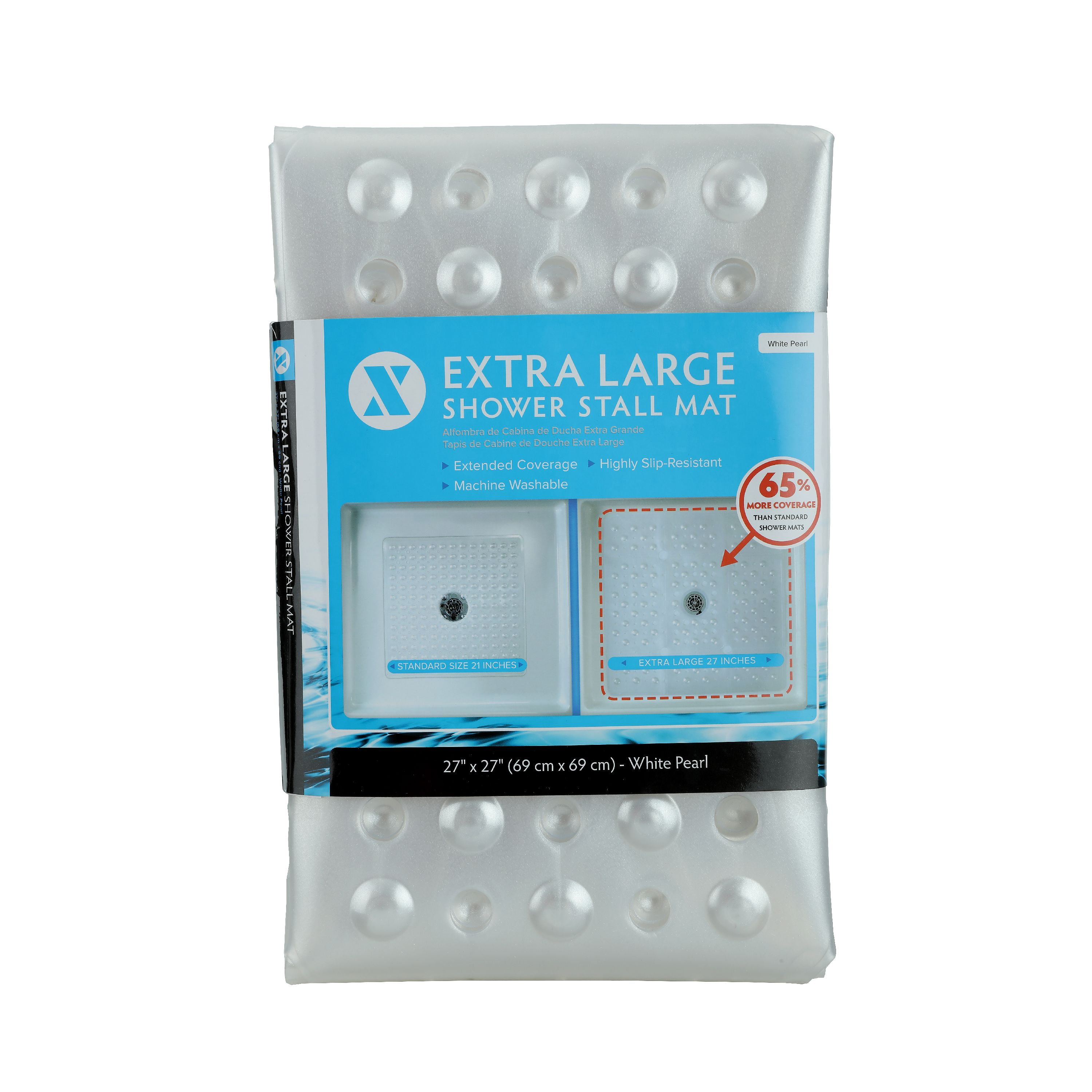 Slipx Solutions 27 X 27 Extra Large Square Shower Mat Walmart Com