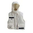 thumbnail image 2 of KYAIGUO Girls Boys Kids Toddler Winter Hooded down Vest for 2-12 Years Old Warm Fall Sleeveless Jackets with Zipper Puffer Padded Stand-Up Collar Coats, 2 of 9