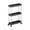Black, variant on Inerposs Compact Storage Cart, Multi-Purpose Organizer, Space-Saving Shelving Unit, Mobile Trolley Rack, Perfect for Dorm Rooms and Narrow Spaces