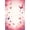 Pink,  Pattern 7, variant on ODIKA 4'x6' Machine Washable Non-Slip Area Rug, Oval Floral Entry Miniature Tiny Accent High Traffic Rug, Beige, 120467