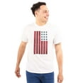 thumbnail image 3 of USA American Flag Distressed Stencil Men's Graphic T Shirt Tees Brisco Brands M, 3 of 6