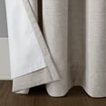 thumbnail image 4 of Archaeo Linen Blend Blackout Grommet Top Curtain, 52"x95", Pearl, 4 of 8