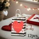 thumbnail image 1 of 12x bolsa de golosinas bolsas de regalo del Día de San Valentín bolsa reutilizable para regalos de fiesta bolsa de papel de regalo para tarjetas niños , blanco negro BLESIY Bolso del día de San Valentín, 1 of 8