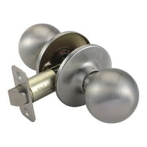 Design House Ball Passage Adjustable 2-Way Hall and Closet Door Knob, Satin Nickel