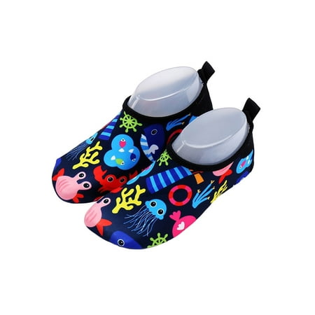 

Lacyhop Unisex Kids Barefoot Water Skin Shoes Aqua Socks Beach Swim Slip On Surf Yoga Exercise