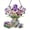 B, variant on Book & Flower Acrylic Suncatcher Window Hanging, 7.87-Inch Clear Vintage Floral Book Art Decor, Spring Gift for Women Teachers Graduation