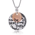thumbnail image 1 of HSHDLDF Inspirational Pendant Necklace - “Be Brave Strong Happy Thankful Kind Wise Compassionate” - Great Unique Gift, 1 of 7