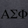thumbnail image 3 of CafePress - Alpha Sigma Phi Greek Letters Black Long Sleeve T Shirt - Mens Hooded Shirt, 3 of 3