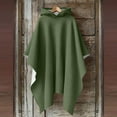 thumbnail image 2 of qolati Womens Hoodies Long Cloak Mens Unisex Lightweight Fleece Ruffle Hooded Poncho Sweater Wrap Topper Elegant Shawls Cape for Christmas Clothing Free Size, 2 of 6