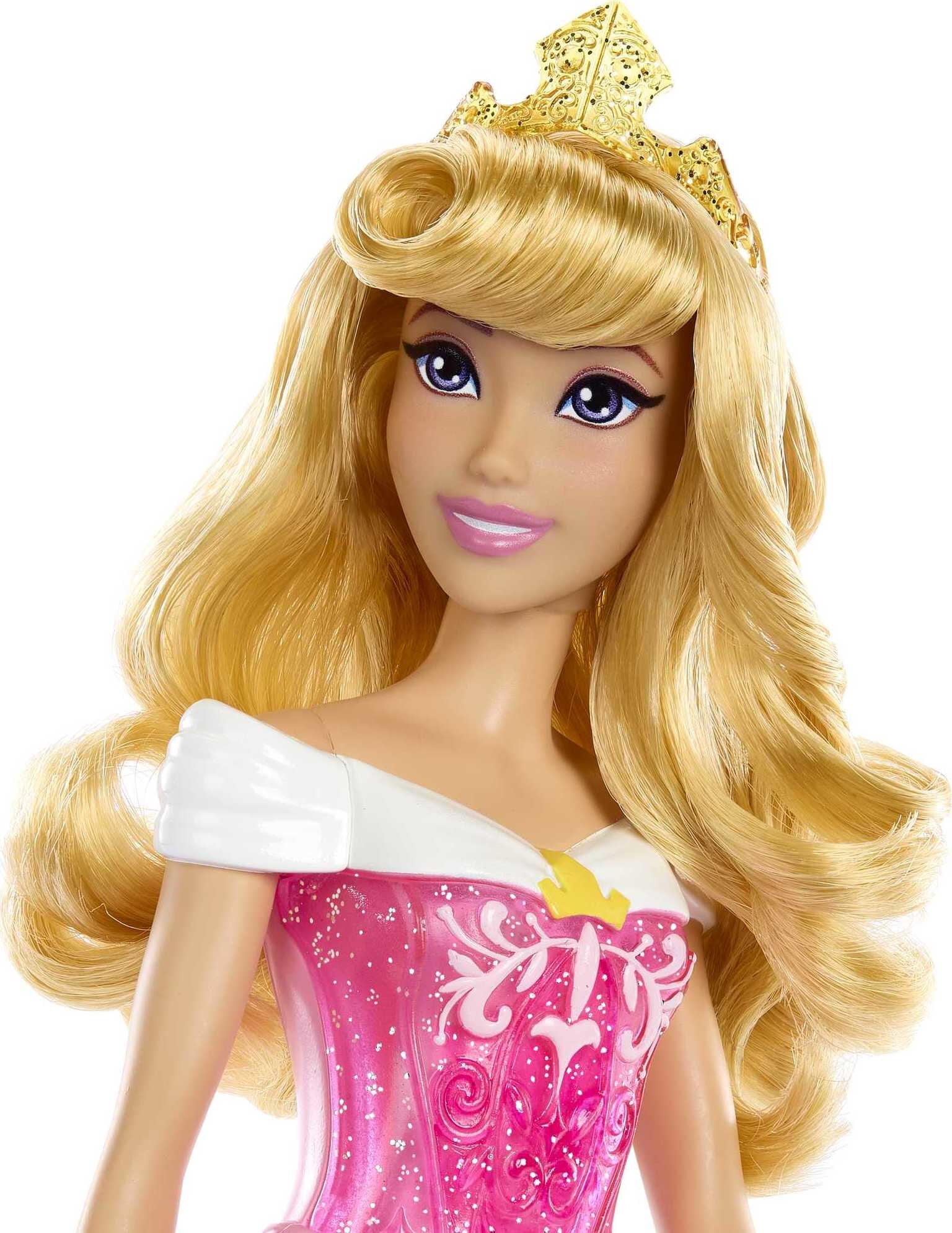 Disney Princess Aurora 11 inch Fashion Doll with Blonde Hair, Purple Eyes & Tiara Accessory  (图3)