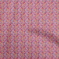 thumbnail image 1 of oneOone Cotton Cambric Pink Fabric Leaves Fabric For Sewing Printed Craft Fabric By The Yard 56 Inch Wide, 1 of 5