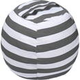 thumbnail image 2 of 2 fundas para sillones tipo puf CHAO de lona de algodón color gris 24, 2 of 5