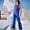 Blue, variant on ClodeEU Women's Waterproof Insulated Snow Ski Bib Overalls with Windproof Feature With Pockets A-Red,Womens Plus XL