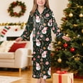 thumbnail image 2 of WUANDIXFA Girl Silk Pajamas SetGirls Silk Satin Pajama Set Soft Comfortable 2 Piece Set,Black,11-12 Years, 2 of 9