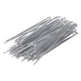 thumbnail image 2 of facefd Heavy Duty Anti Rust 50 Packs Galvanised Steel Garden Stakes Ground Anchor silver, 2 of 9