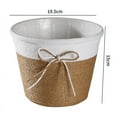 thumbnail image 2 of Basket Planters, Flower Pots Cover Storage Basket Plant Containers Hand Woven Basket Planter with Plastic Liners Straw Flower Pot for In/Out Plant Pots, 2 of 8