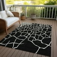thumbnail image 6 of Addison Rugs Chantille Indoor/Outdoor Transitional Squares Black Washable Rectangle Rug, 10' x 14', 6 of 6