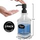 thumbnail image 3 of Dispensador de jabón LMQML, paquete de 2 unidades, vidrio grueso con bandeja de 360 ml, 3 of 8
