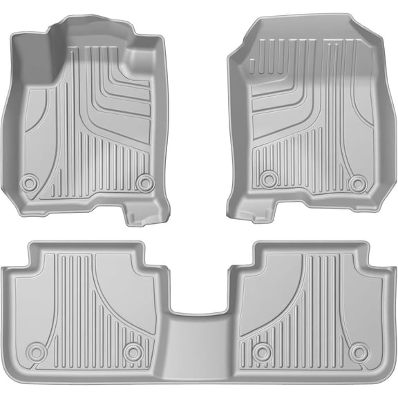 Custom Fit Gray All‑Weather Floor Mats for 2023‑2027 Honda HRV Sport/LX/EX-L (Gasoline & Hybrid), Waterproof Car Floor Liners