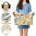 thumbnail image 5 of Yayeee Foldable Storage Basket for Shelves with Handles Waterproof Cloth Bins, Orange Autumn Leaves, 5 of 7
