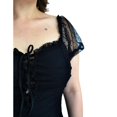 thumbnail image 4 of Vestido de mesh fruncido Roman Fashion Tallas Extras 13228 Negro 42, 4 of 7