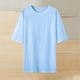 thumbnail image 1 of mfyjkho Tops De Gimnasio Para Mujer, Camiseta Informal De Verano Con Cuello Redondo, Manga Corta Y Botones Estampados Para Mujer Tops De Tallas Grandes Xl, 1 of 3