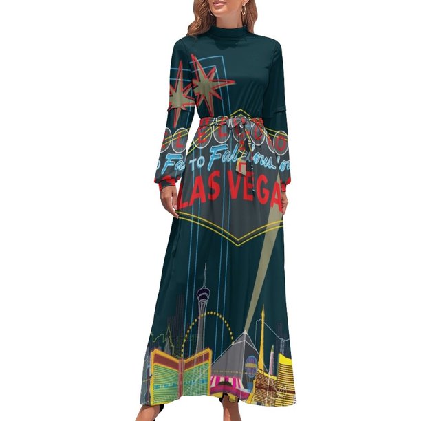 Vestido largo Las Vegas Vestido de verano para mujer 2024 Ropa de playa