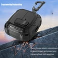 thumbnail image 5 of Dteck for Samsung Galaxy Buds 3 / Buds 3 Pro Case Cover with Lock Clip & Phone Stand,Shockproof for Galaxy Buds 3 / 3 Pro Protective Hard Cover with Carabiner for Men Women,Yellow-Carbon Fiber Pattern, 5 of 7