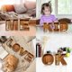 thumbnail image 3 of Alcancía para niños, niñas, grande, 26 letras del alfabeto inglés, de madera personalizada, transparente, para ahorrar dinero, texto personalizado, nombre, bricolaje, creativo, 3 of 5