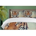 thumbnail image 4 of Ambesonne Tiger Duvet Cover Set, Large Calm Wild Cat Blur, 2-Calking, Orange Multicolor, 4 of 7