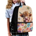 thumbnail image 3 of Uorisanigo Mandala Highland Cow Kids Backpack School Bag for Boys 6-12 Year with Padded Straps Casual Daypack Travel or Sports Bags Universal Preschool Elementary Kindergarten School Bag, 3 of 6