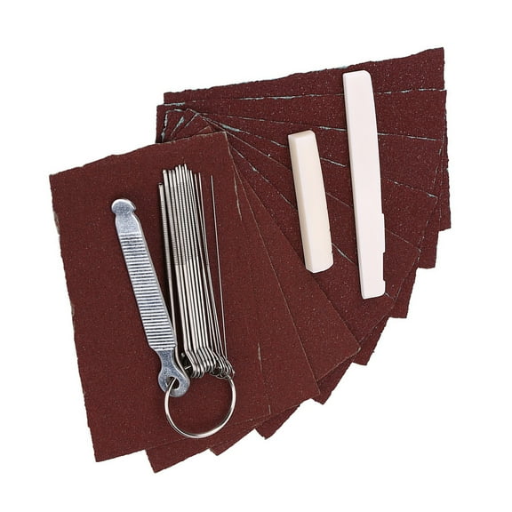 Guitar Bone Bridge Saddle Nuts Sand Paper Files Set DIY Luthier Maintenance Tool