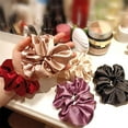 thumbnail image 5 of Hair Scrunchies Ponytail Holders-Elastic Hair Bands for Hair|Satin Scrunchies for Girls|Stylish Satin Hair Ties for Women|Cute Satin Hair Accessories for Girls Women and Ladies，5Pcs(Random Color), 5 of 7