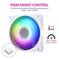 thumbnail image 3 of Vetroo SA-140 White 140mm Addressable RGB & PWM Motherboard Sync Computer PC Cooling Fans, 1 Count, 3 of 7