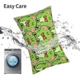 thumbnail image 6 of Yiaed Cute Green Frog Print Brushed Microfiber Envelope Pillowcases, Standard,Envelope Closure Pillow Cases(No pillow core)-16"x24", 6 of 6