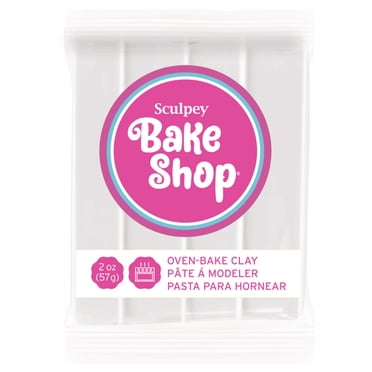 Sculpey Bake Shop 2 oz Oven Bake Polymer Clay White