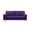 Purple + Velvet, variant on 65-inch minimalist velvet sofa with metallic-coloured legs, complete with cushions, suitable for the living room or bedroom.